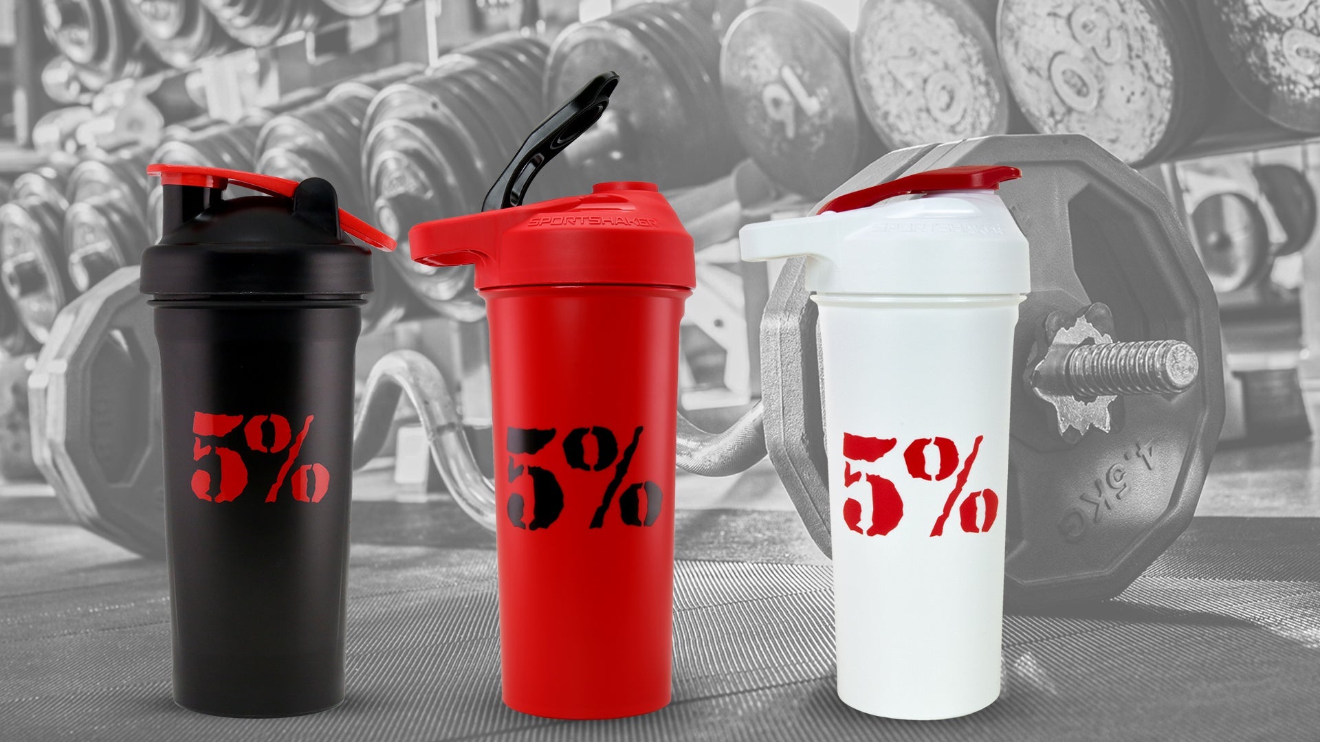 Shakers & Jugs - 5% Nutrition