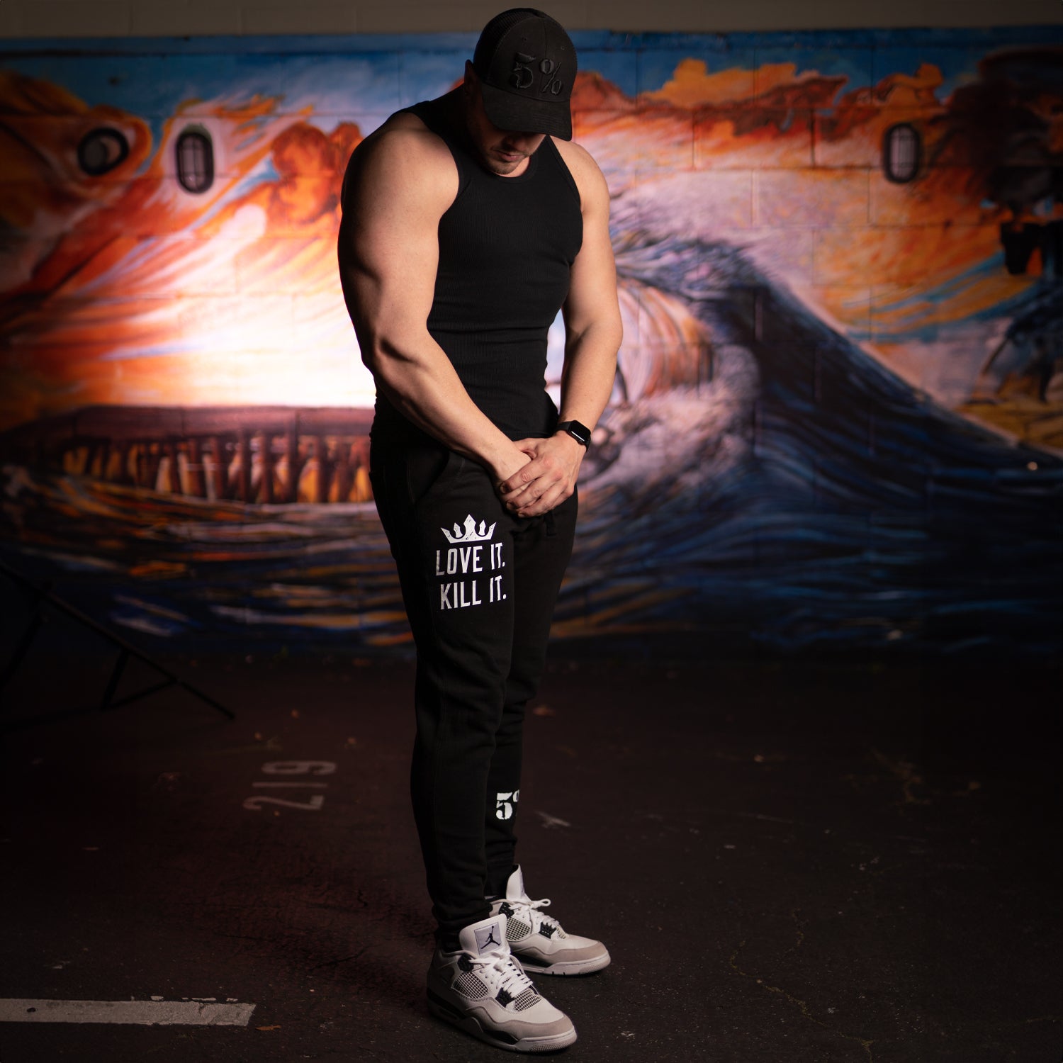 Love It. Kill It. Crown, Joggers with White Lettering