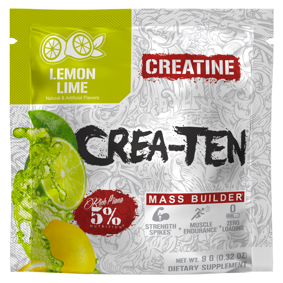 Crea-TEN 10-in-1 Creatine (Sample) for FREE! - 5% Nutrition