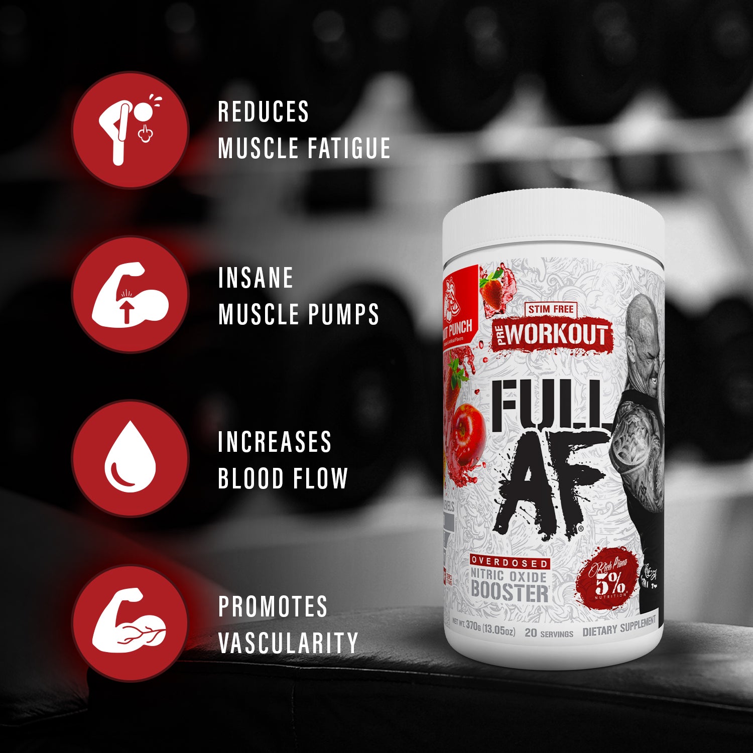 Full As F*ck Nitric Oxide Booster & Non-Stim Pre-Workout
