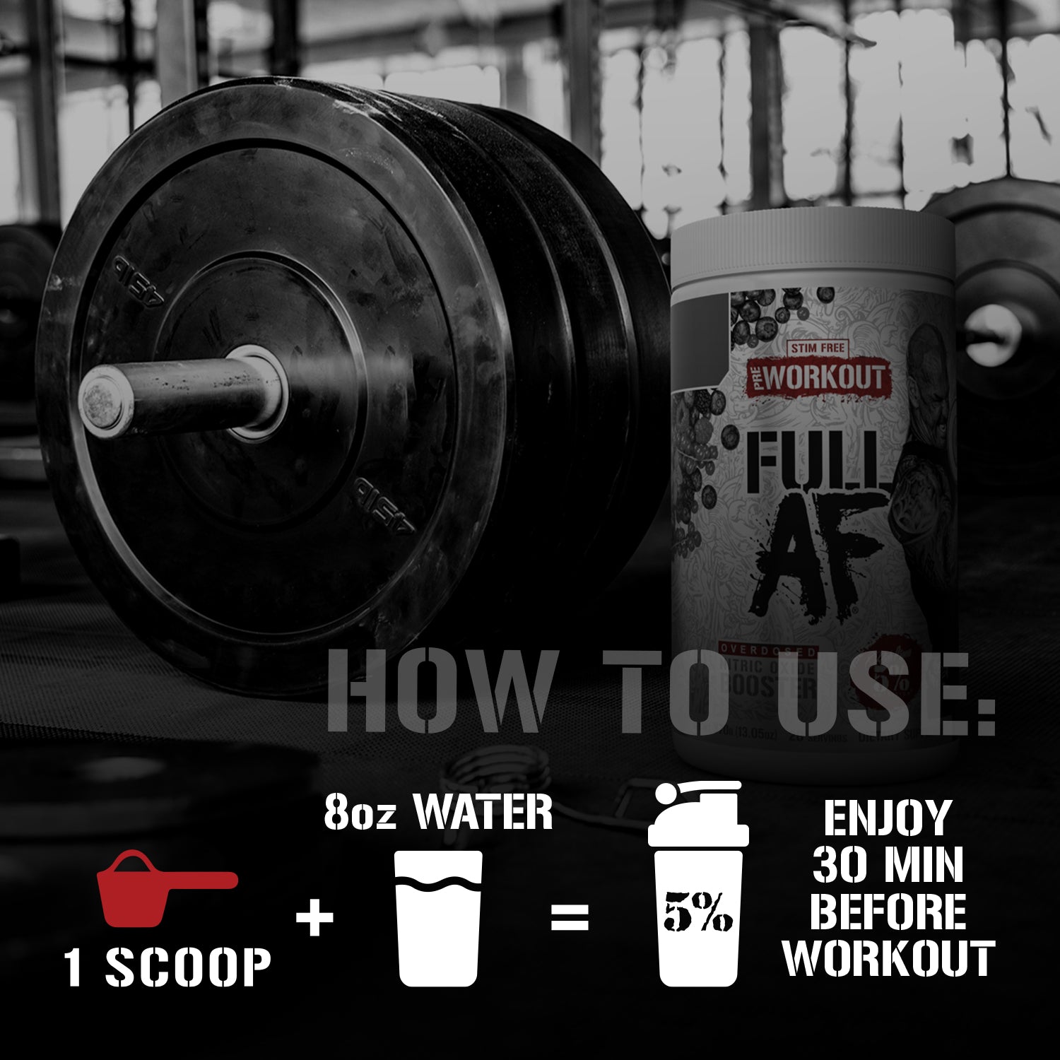 Full As F*ck Nitric Oxide Booster & Non-Stim Pre-Workout