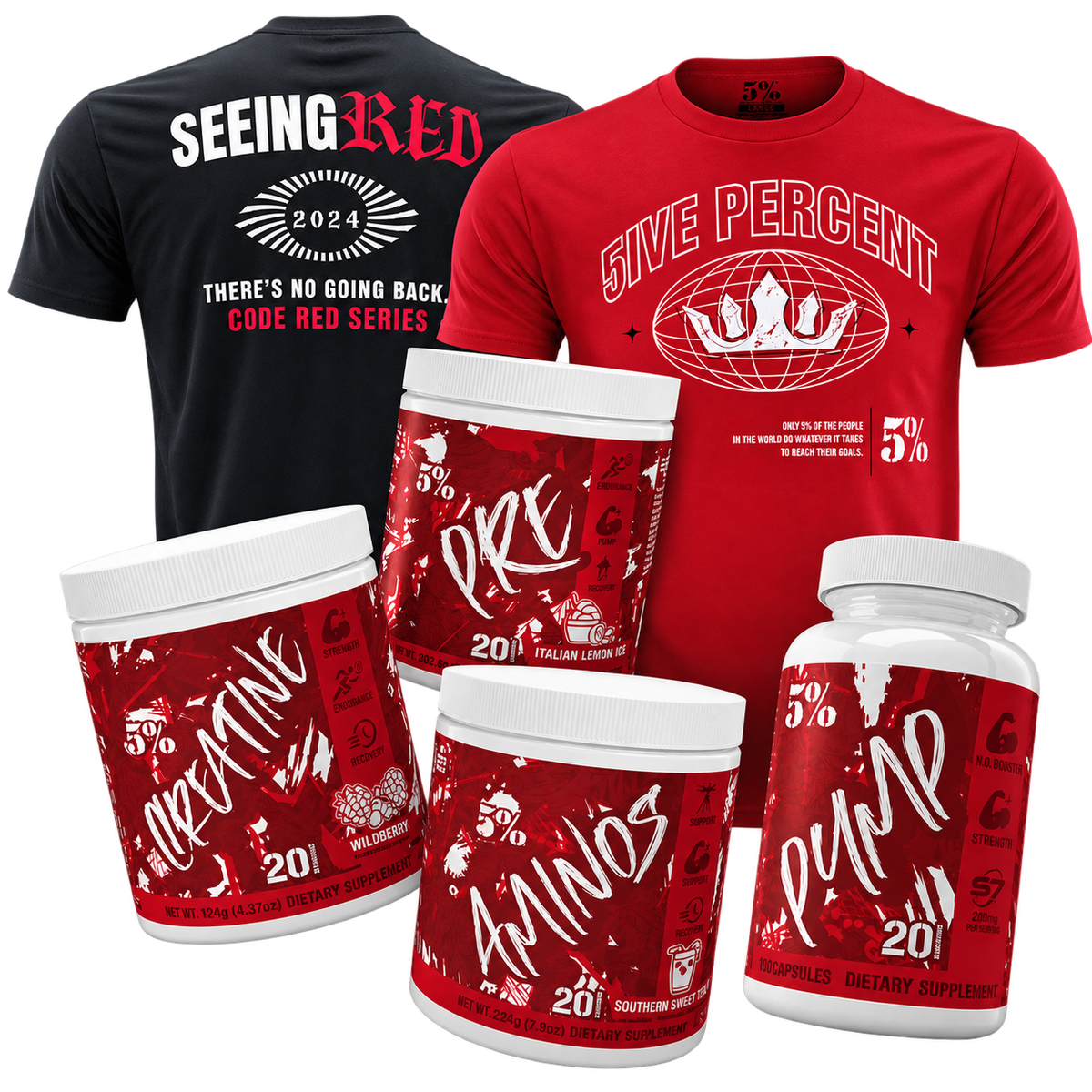 Code Red x3 +Shirt Stack