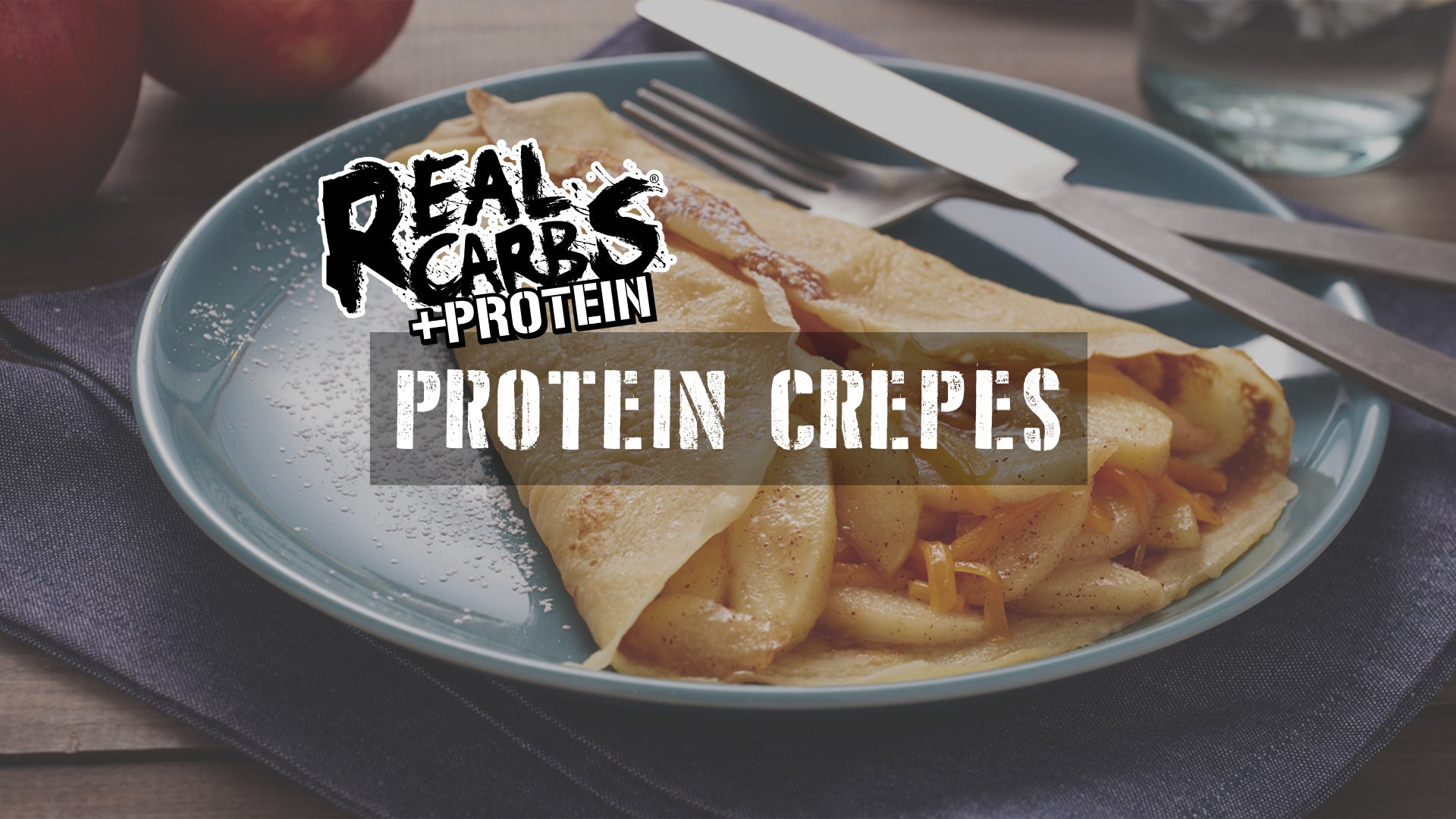 Real Carbs + Protein Apple Crepes