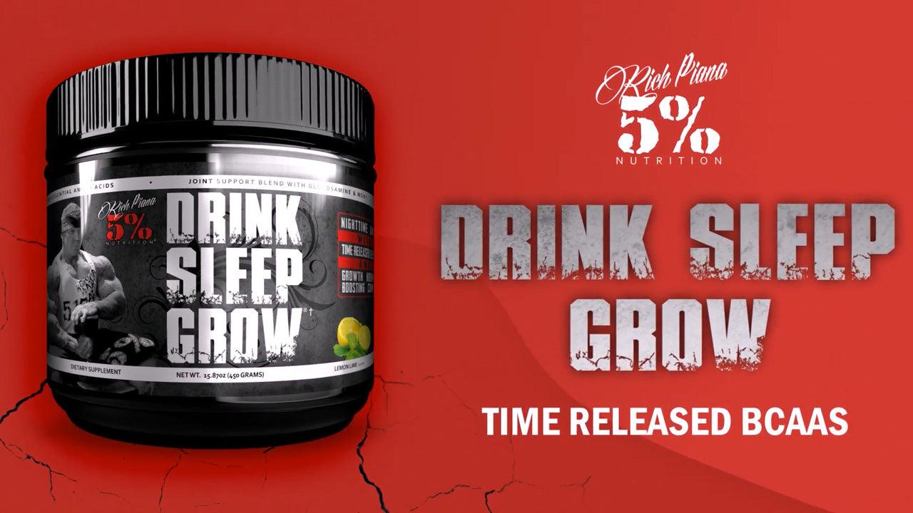 Drink Sleep Grow - Time Released Aminos Product Explainer - 5% Nutrition