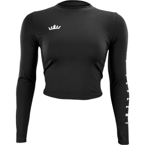 Five Percent, Women's Cropped Long Sleeved Shirt