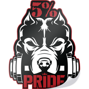 Pitbull Pride Decal | Die Cut (Black/Red)
