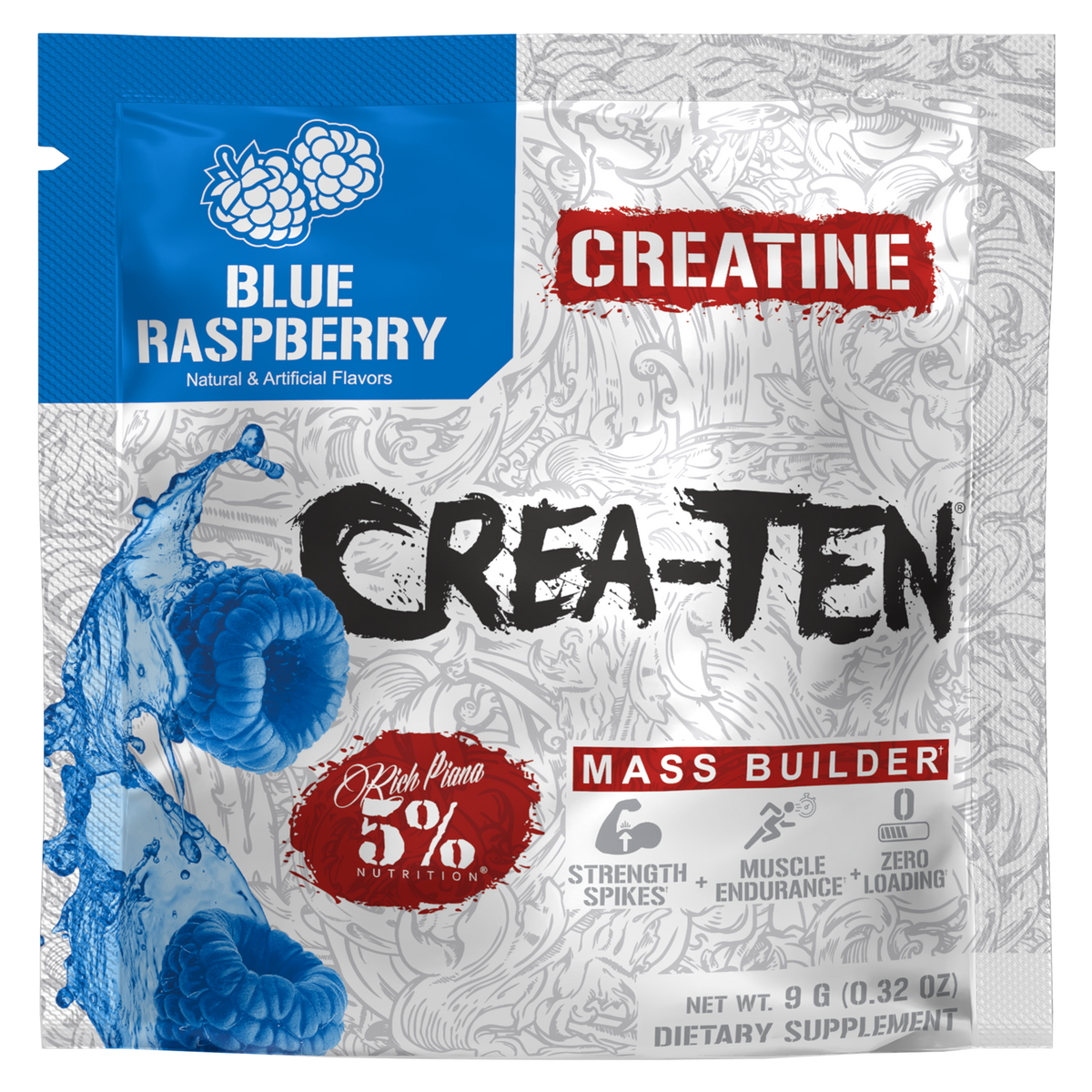 Crea-TEN 10-in-1 Creatine (Sample) for FREE! - 5% Nutrition