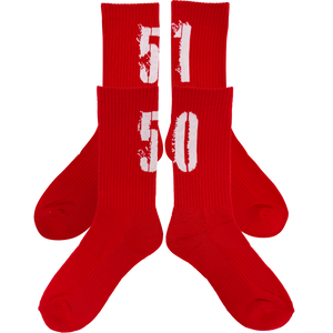 5150 Signature Edition Crew Socks (red)
