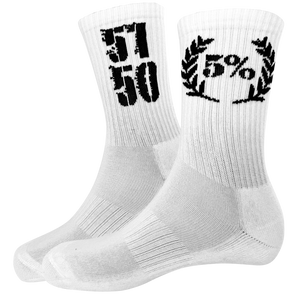 5150 Signature Edition Crew Socks (white)