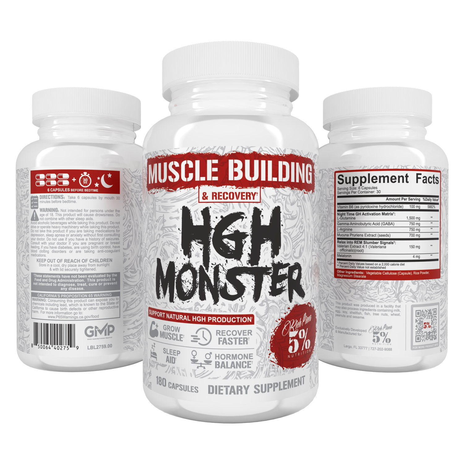 HGH Monster Nighttime Muscle Recovery + Sleep Support