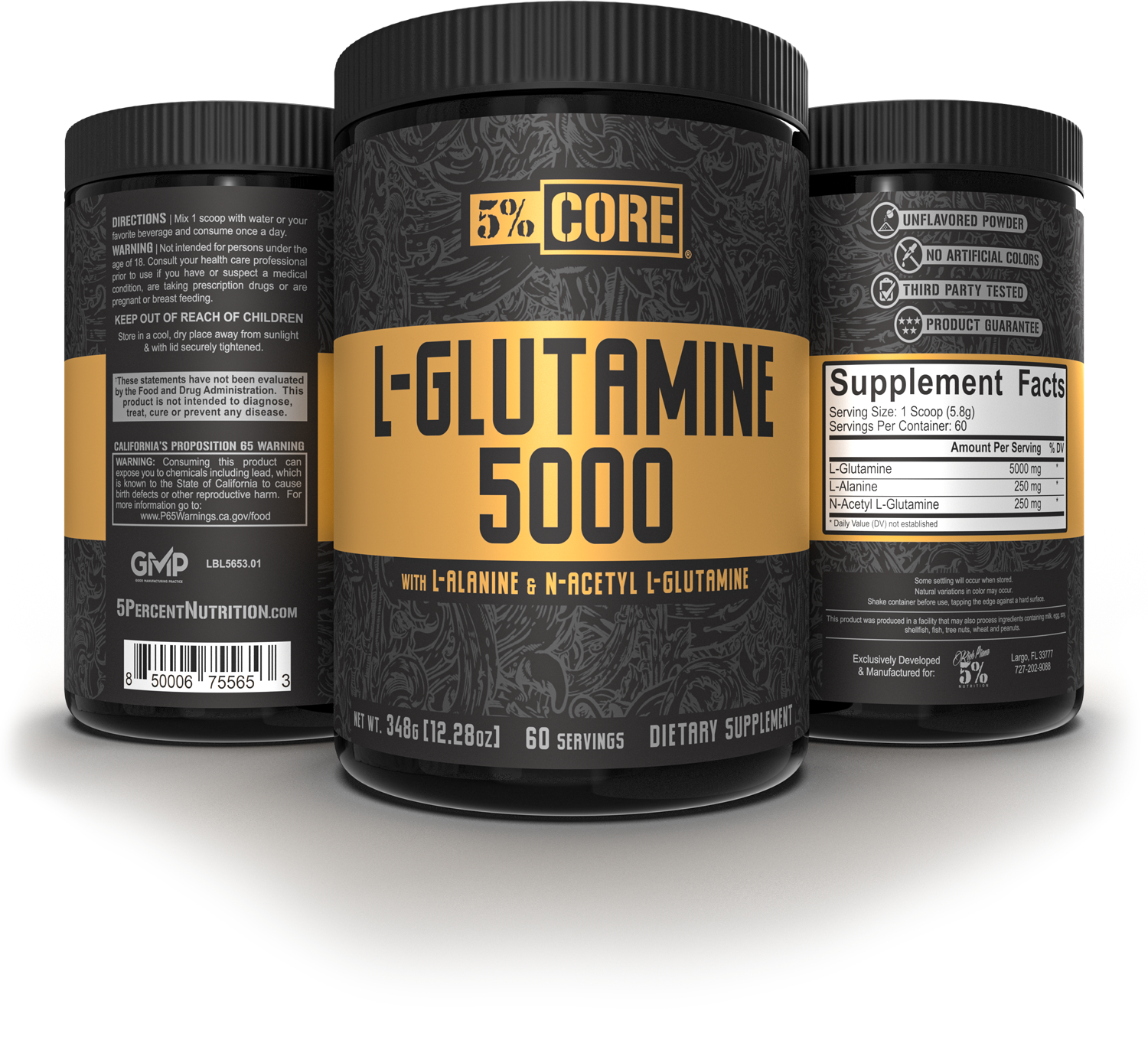 L-Glutamine 5000 - 5% Nutrition