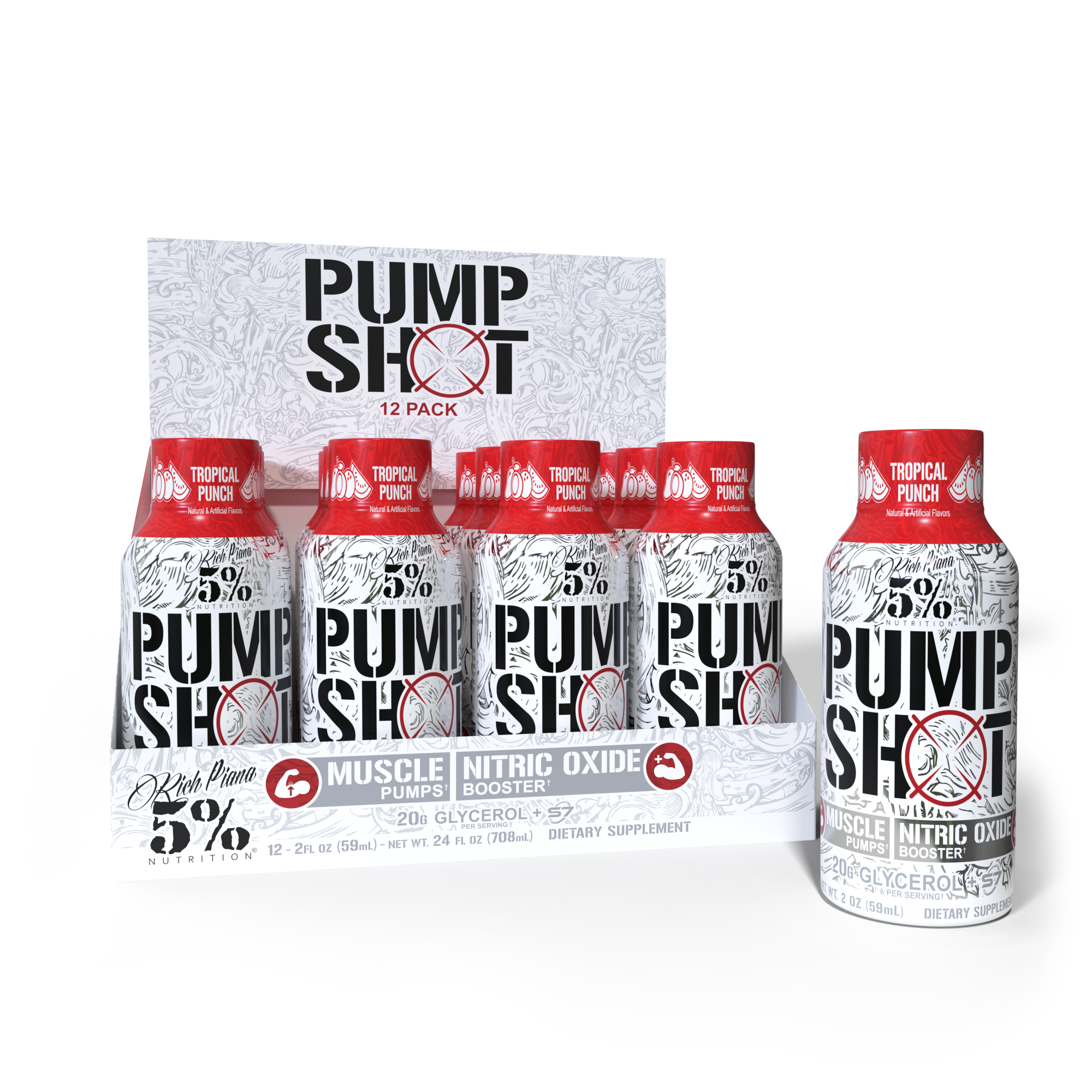 Pump Shot Nitric Oxide Booster (12 Pack)