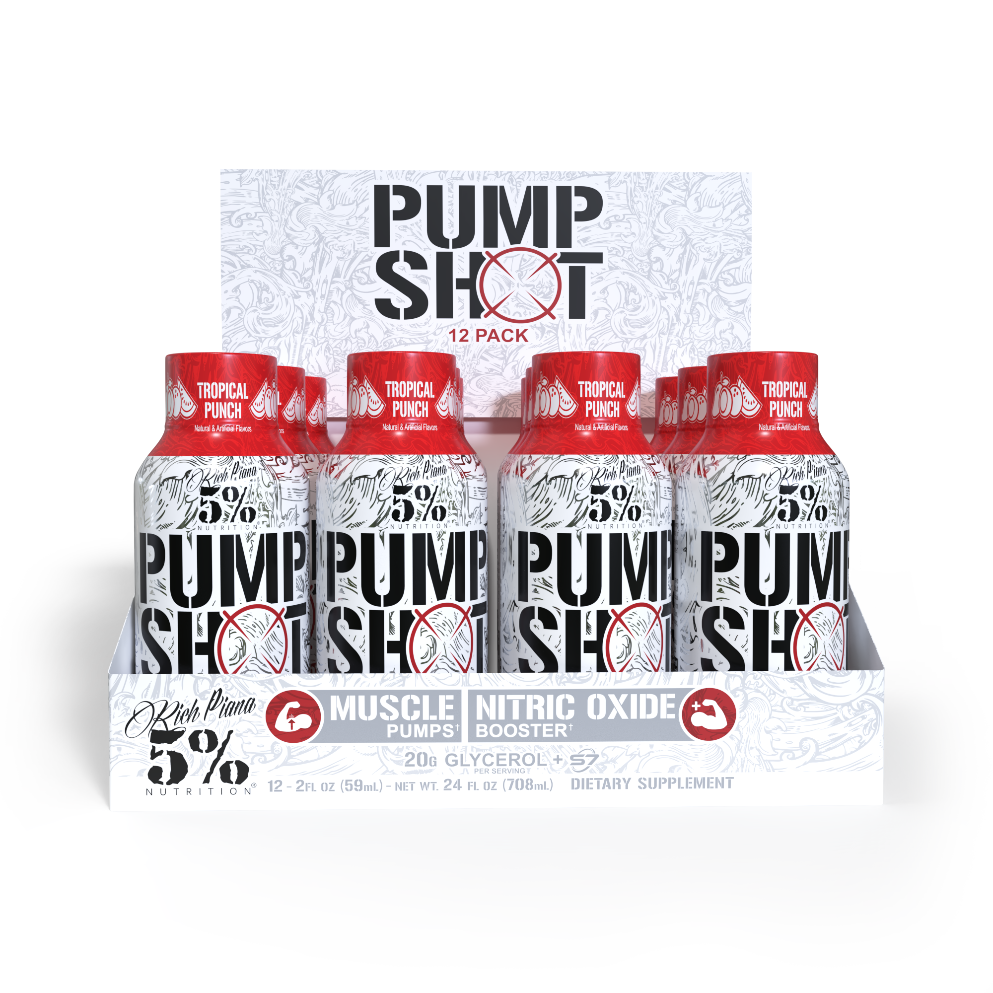 Pump Shot Nitric Oxide Booster (12 Pack)