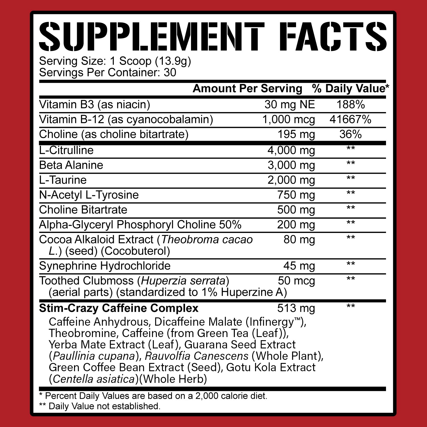 5150 Pré-entraînement hautement stimulant (intl)