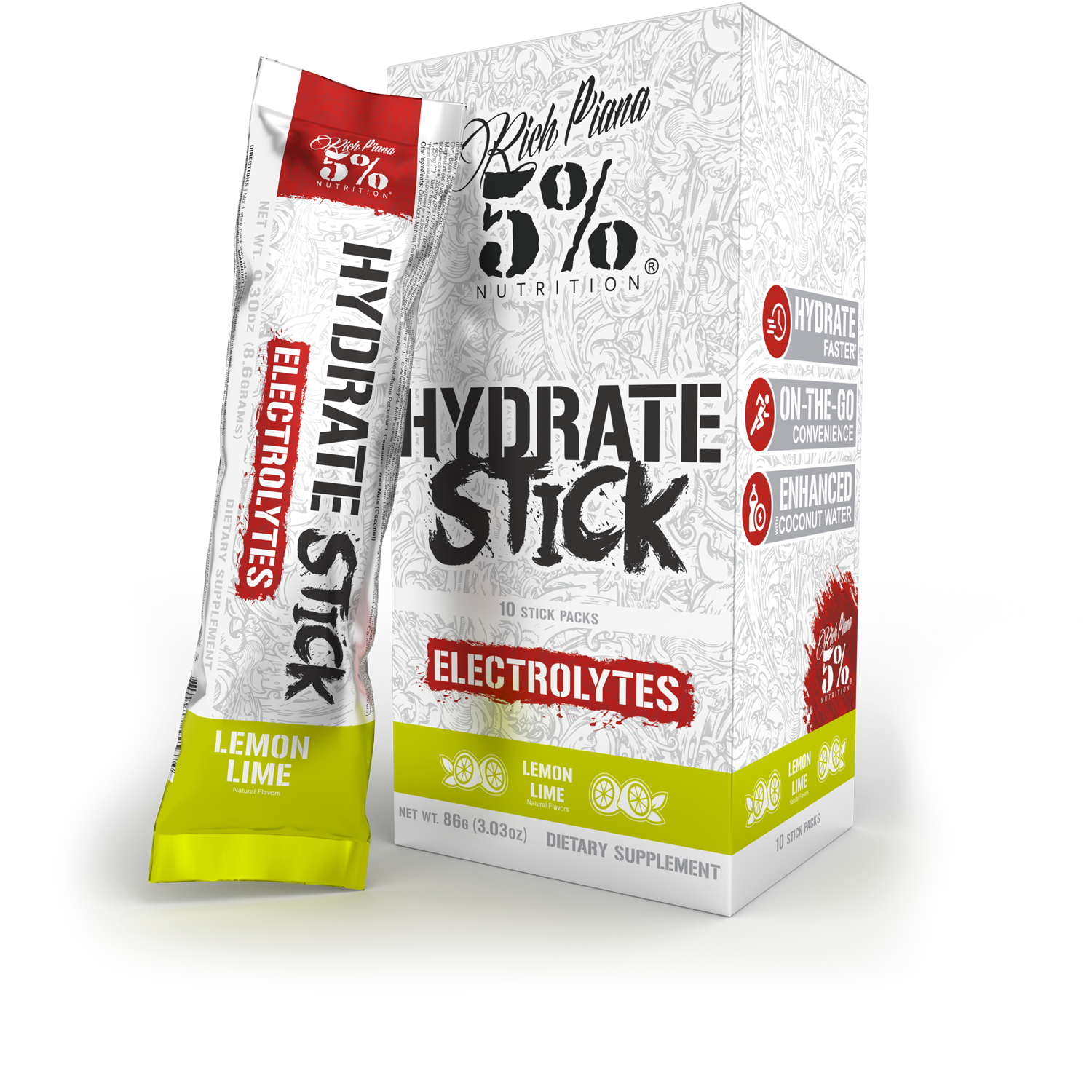 Hydrate Sticks (10 Sticks) - 5% Nutrition