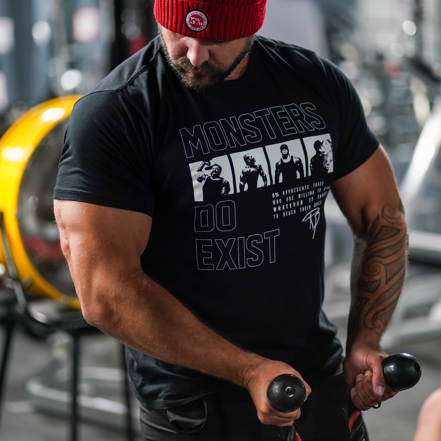 Monsters Do Exist, Black T-Shirt - 5% Nutrition