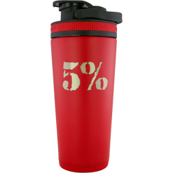 Red 26oz Vacuum-Insulated Ice Shaker Cup - 5% Nutrition