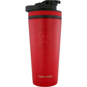 Red 26oz Vacuum-Insulated Ice Shaker Cup - 5% Nutrition
