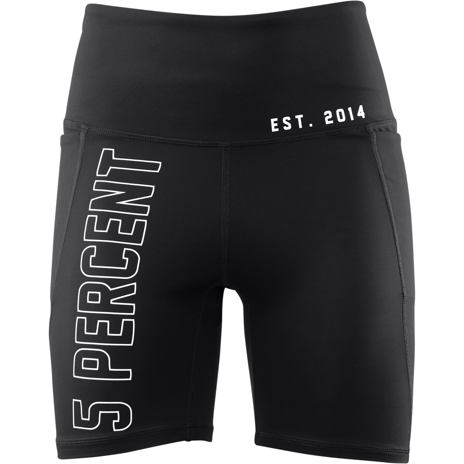 Women's 5%, Black Spandex Shorts - 5% Nutrition