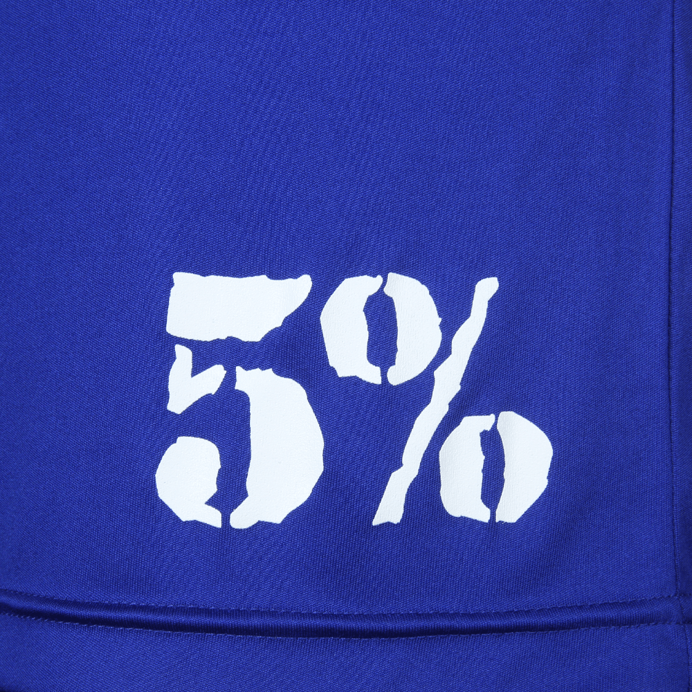 5% Blue Shorts with White Lettering - 5% Nutrition