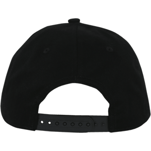 5% Flat Bill Hat, Black Hat with Red Lettering - 5% Nutrition