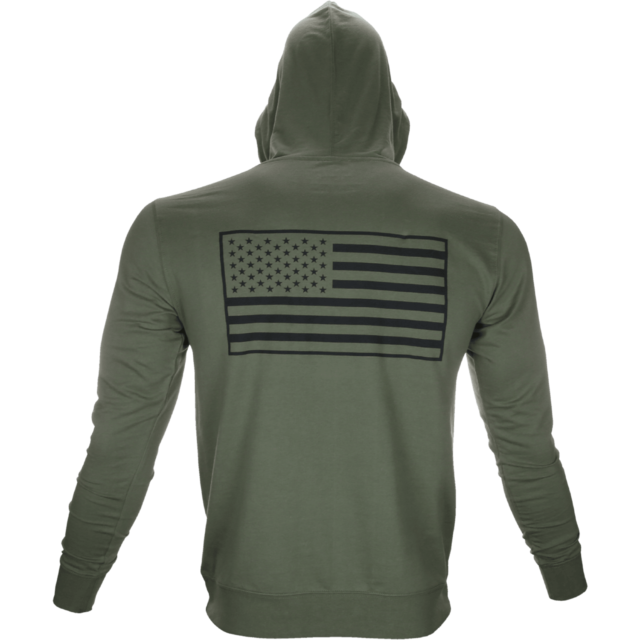 5% Military Green Pullover Hoodie - 5% Nutrition