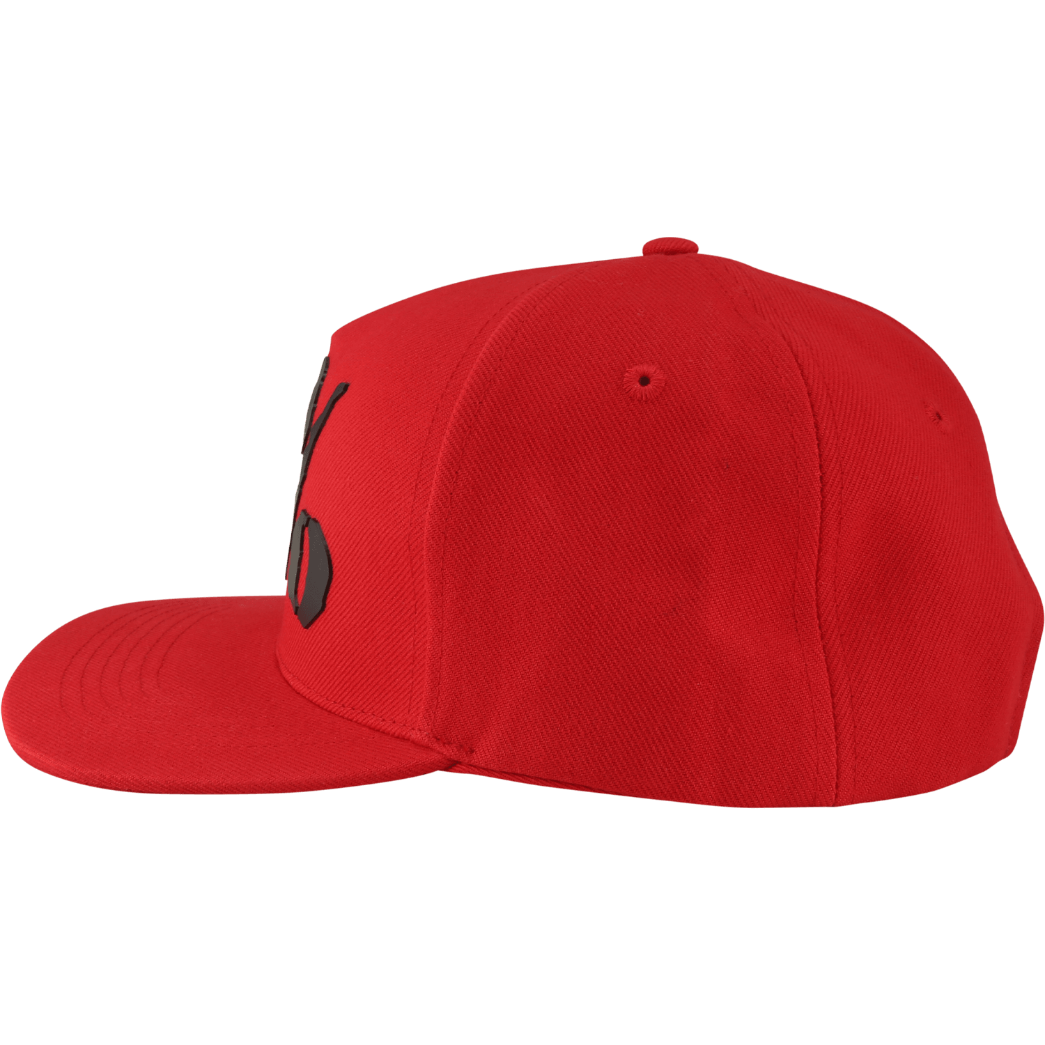 5% Rubber Logo, Red Hat with Black Lettering - 5% Nutrition