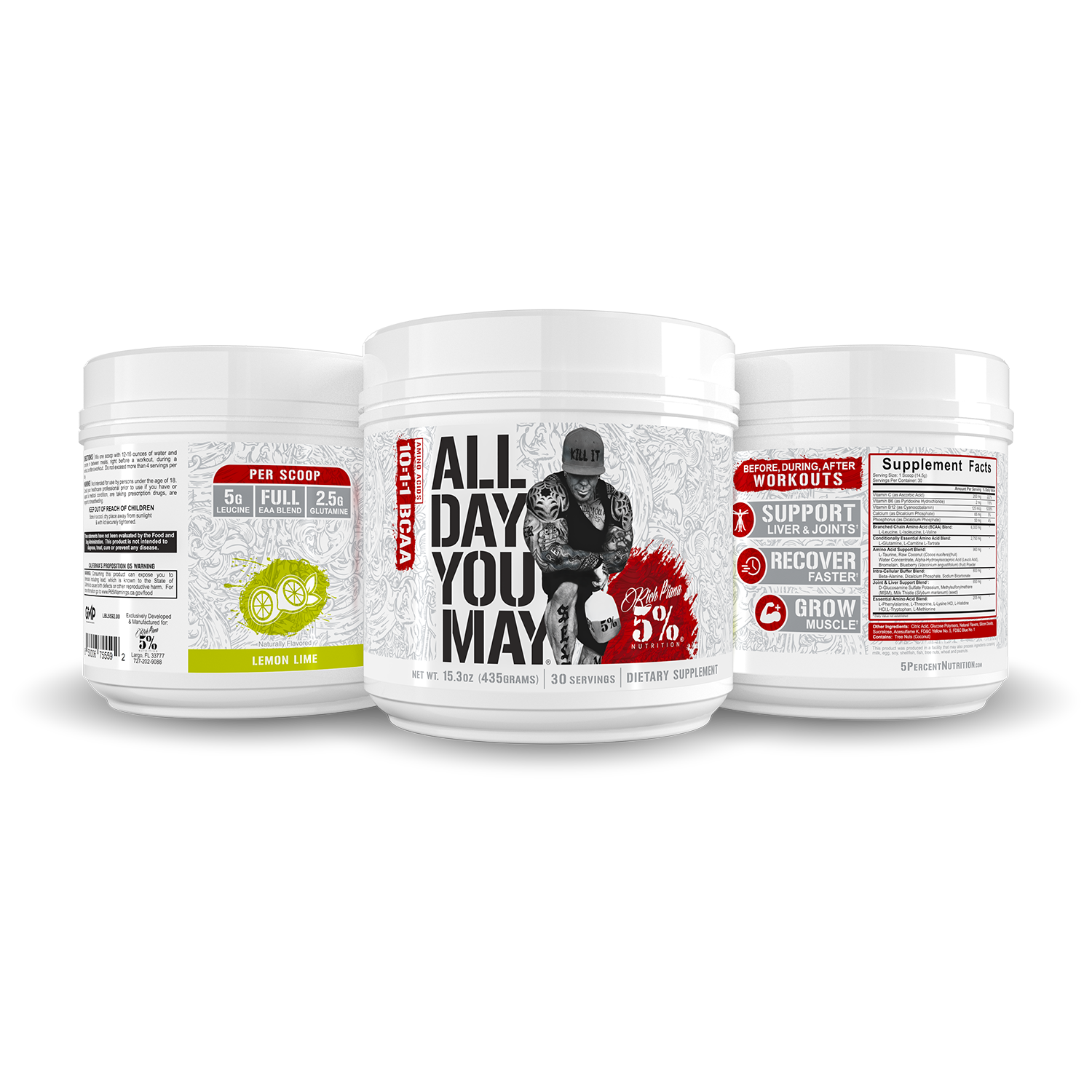 All Day You May BCAA Recovery Drink: Legendary Series - 5% Nutrition