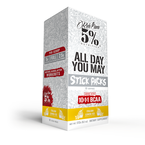 All Day You May Stick Packs (10 Sticks) - 5% Nutrition