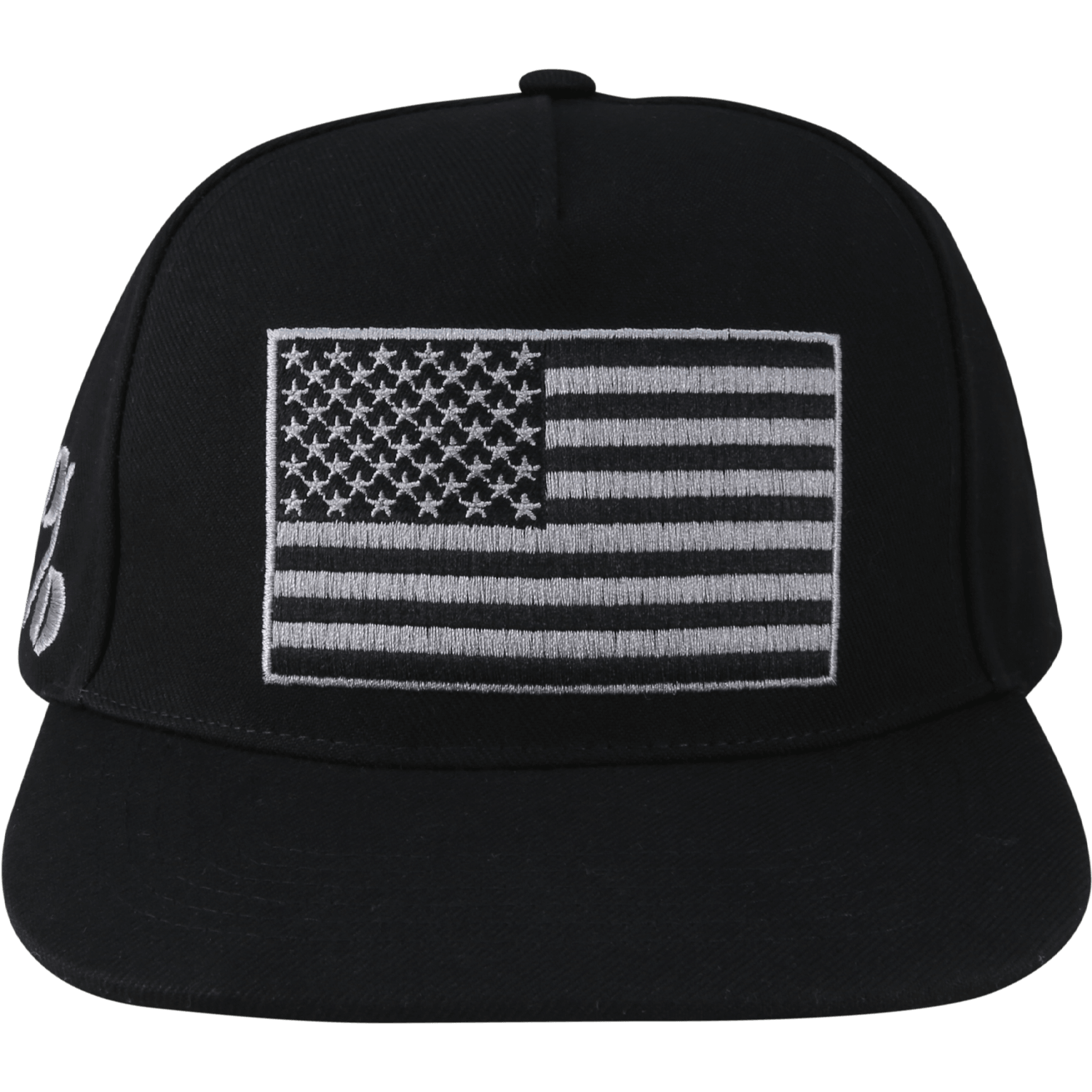 American Flag, Black Hat with Gray Graphic - 5% Nutrition