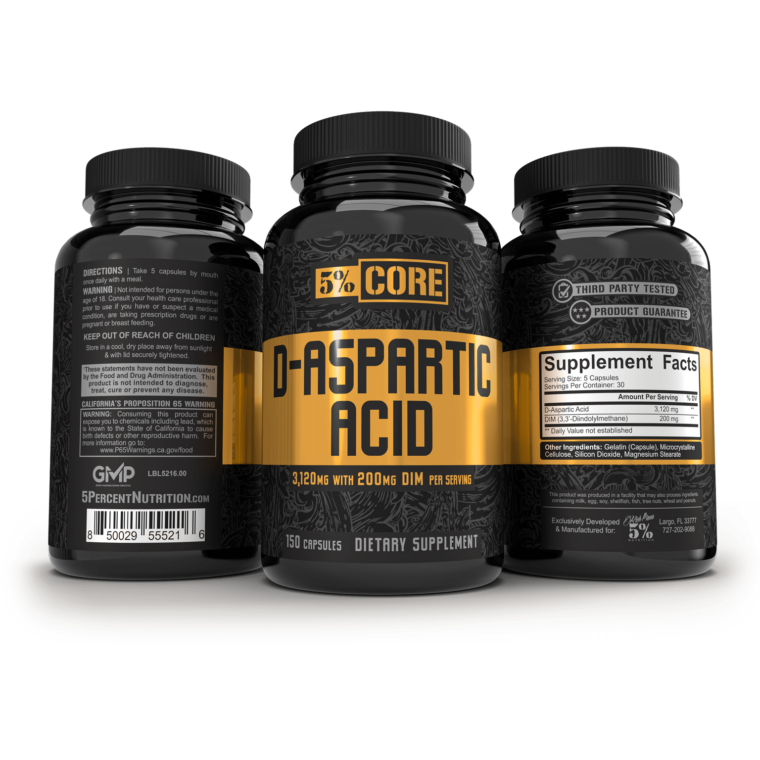 D-Aspartic Acid - 5% Nutrition