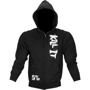 Kill It, Zip-Up Hoodie (Black) - 5% Nutrition