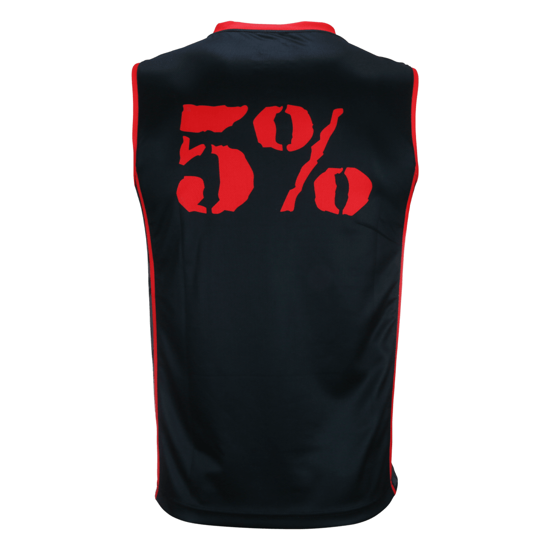 Love It Kill It, Black & Red Basketball Jersey - 5% Nutrition