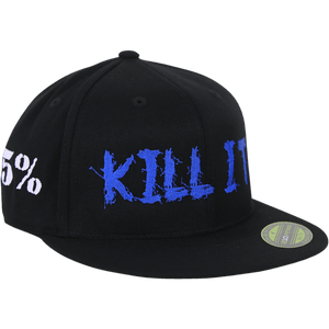 Love It Kill It, Black Hat with Blue Lettering - 5% Nutrition