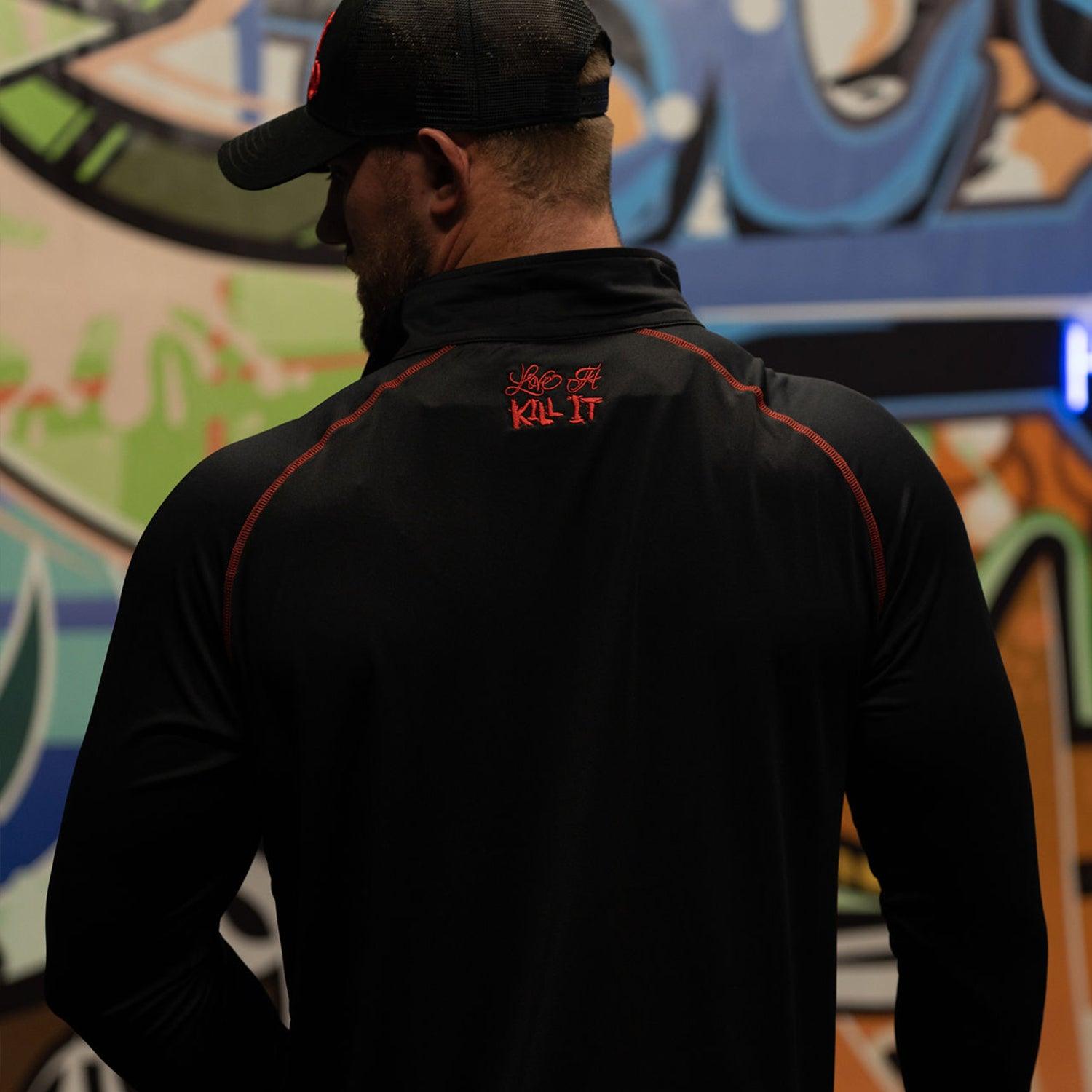 Love It Kill It, Black Long Sleeve Quarter Zip - 5% Nutrition