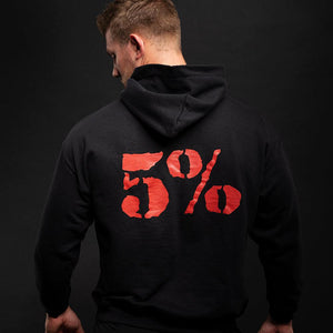 Love It Kill It, Men's Hoodie in Black with Red Graphics - 5% Nutrition