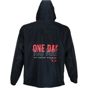 One Day You May Windbreaker (Black) - 5% Nutrition